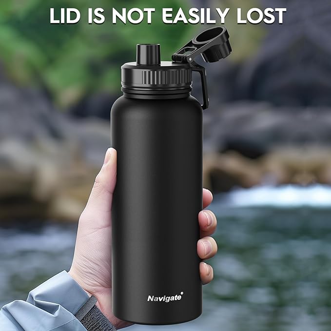 Navigate 40 oz Insulated Stainless Steel Sports Water Bottle - Image 4