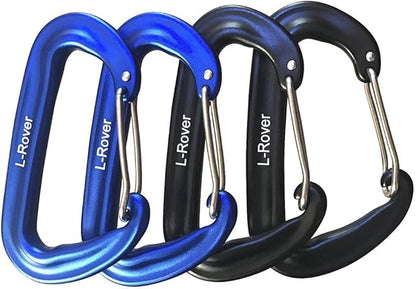 L-Rover Carabiner, 12KN Lightweight Heavy Duty Carabiner Clips, Aluminium by Ultra+Sturdy+Carabiner