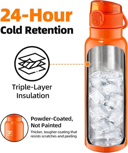 Fanhaw Daylite Series 24 oz Stainless Steel Insulated Water Bottle - Image 3