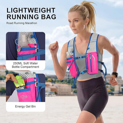 INOXTO Running Hydration Vest Backpack, Lightweight Insulated Pack - Image 3