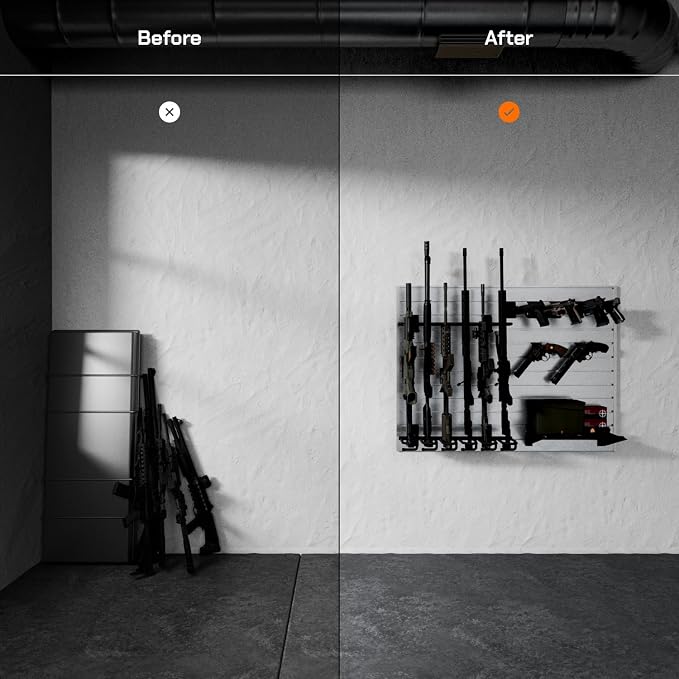 Hold Up Displays Gun Wall Mount Display, Modular Tactical Wall - Image 2