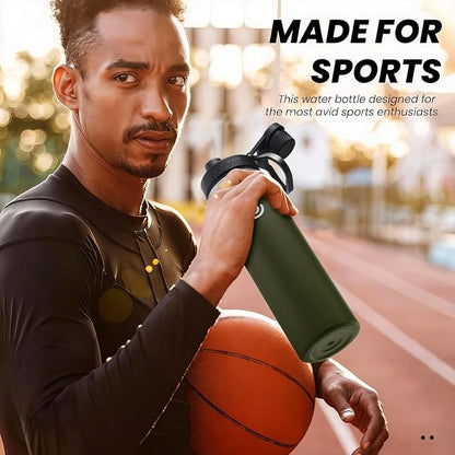Sports Water Bottle 22oz, Insulated Water Bottle - Image 7