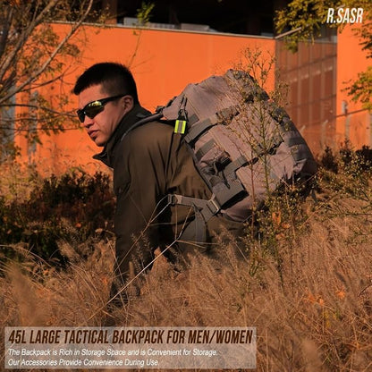45L Tactical Backpack for Men Women, Military Assault Pack - Image 6