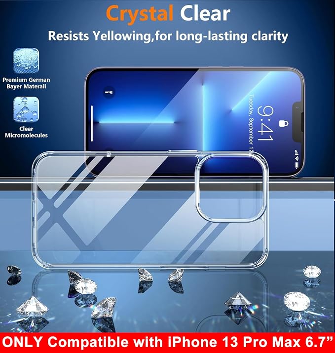 SPIDERCASE Only Designed for iPhone 13 Pro Max Case, Slim Thin Phone Case Only - Image 4