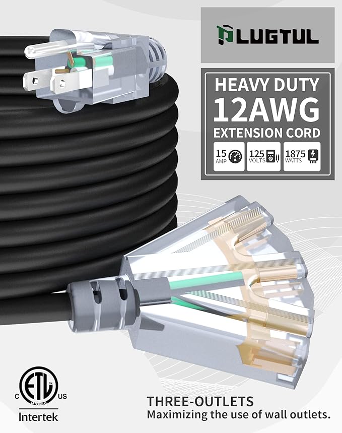 25Ft 12/3 Outdoor Extension Cord - Image 2
