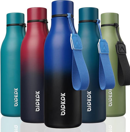 BJPKPK Insulated Water Bottles, 18 oz Stainless Steel Metal Water Bottle by BJPKPK