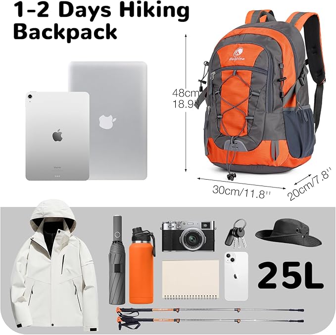 25L Small Hiking Backpack with Chest Strap - Image 2