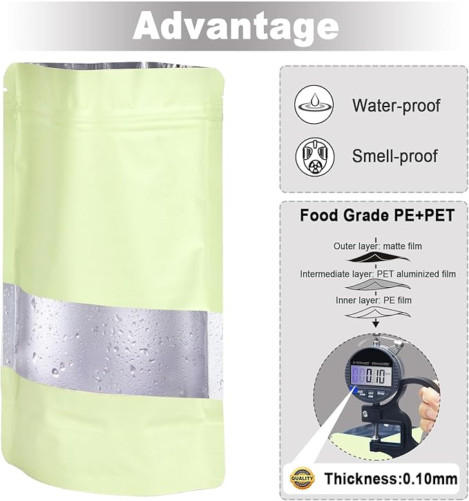 7.1"x10.2" 1 Quart 120pcs Mylar Bags - Image 5