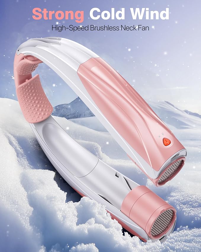 Portable Neck Fan - 6000mAh Battery Hands Free Personal Fan - Image 2