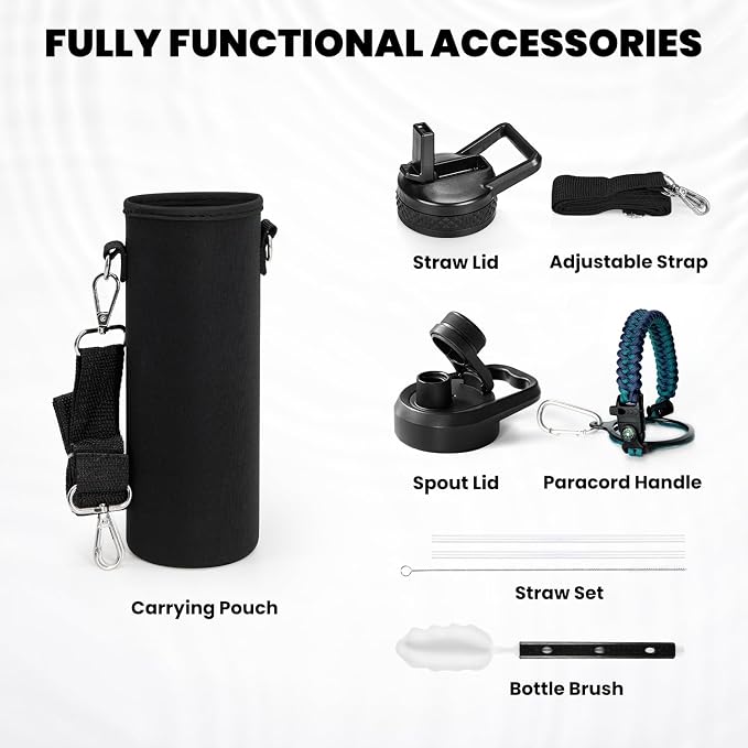 RAYMYLO Insulated Water Bottle 24oz, Triple Wall Vacuum Stainless Steel - Image 5