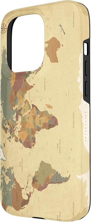 Globe Map Smartphone Cell Cover Gift World Map Pattern Phone Case - Image 2