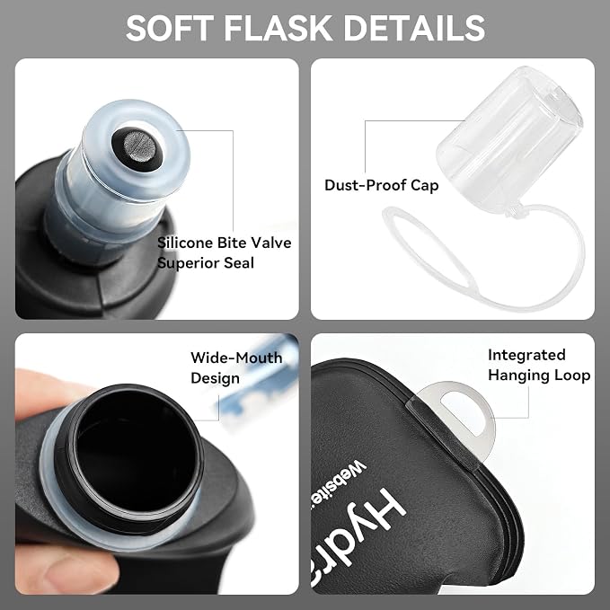 500ml Soft Flask Soft Water Bottle - Image 5