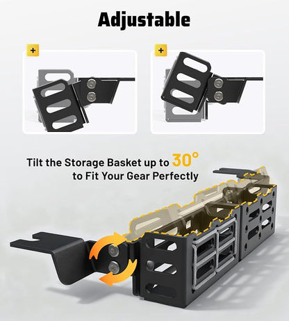 Trumgeta Truck Seat Brackets Storage Basket Molle Panel Organizer Fit - Image 6
