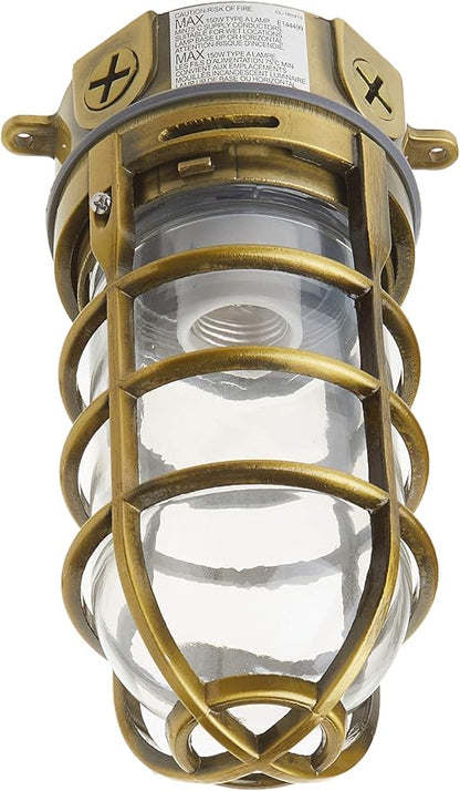 Woods L1706AB Vandal Resistant 150W Incandescent Security Light; Ceiling Mount; by Woods