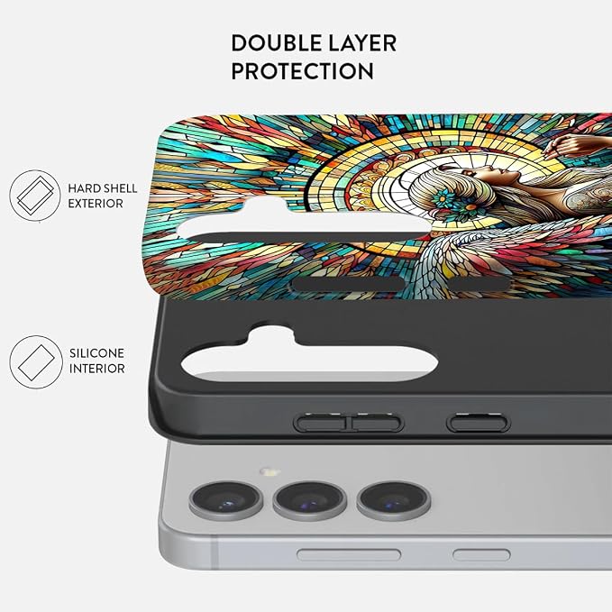 Compatible for Samsung Galaxy S25 Ultra 5G Case, Dual Layer Heavy Duty 2 in 1 - Image 2