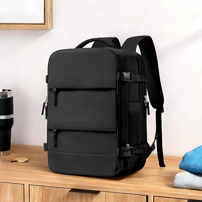 coowoz Large Travel Backpack For Women Men, Carry On Backpack, Hiking Backpack - Image 2