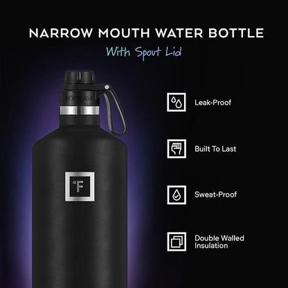 IRON °FLASK Camping & Hiking Hydration Flask - 64 oz Bubble Gum - Image 2