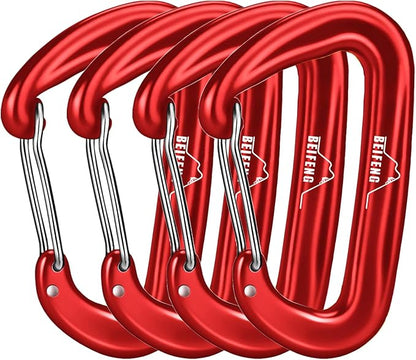 BEIFENG Heavy Duty Lightweight Locking Carabiner Clips D Ring by BEIFENG
