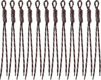 Paracord Keychain Paracord Bag Charm 12pcs Braided Nylon Rope Keychain Cord by Cmidy
