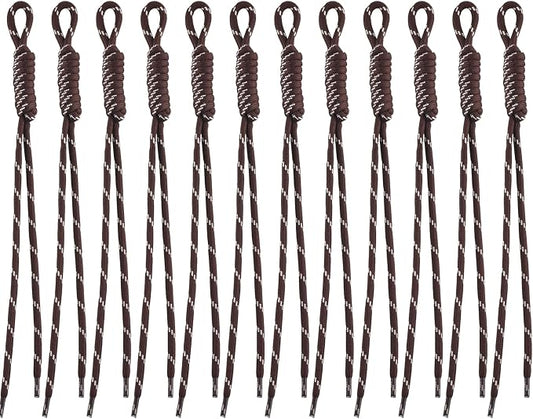 Paracord Keychain Paracord Bag Charm 12pcs Braided Nylon Rope Keychain Cord by Cmidy