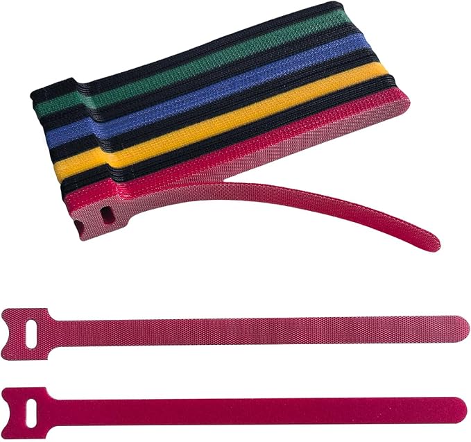 160PCS 8inches Cable Ties Reusable Multi-Colour Cord Straps Multi-Purpose Wire by Unknown