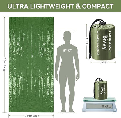 Esky Emergency Sleeping Bag, Survival Bag Portable Thermal Bivy Sack, - Image 3