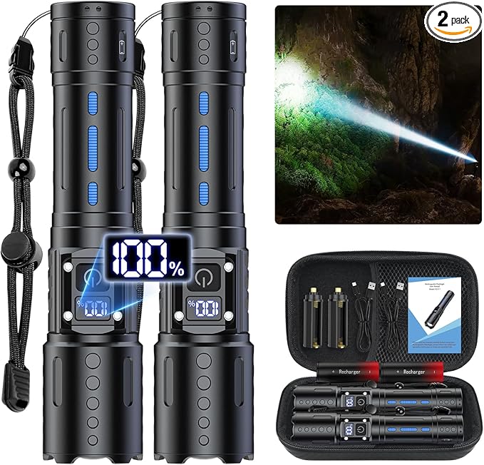Banral Flashlights High Lumens Rechargeable by Banral