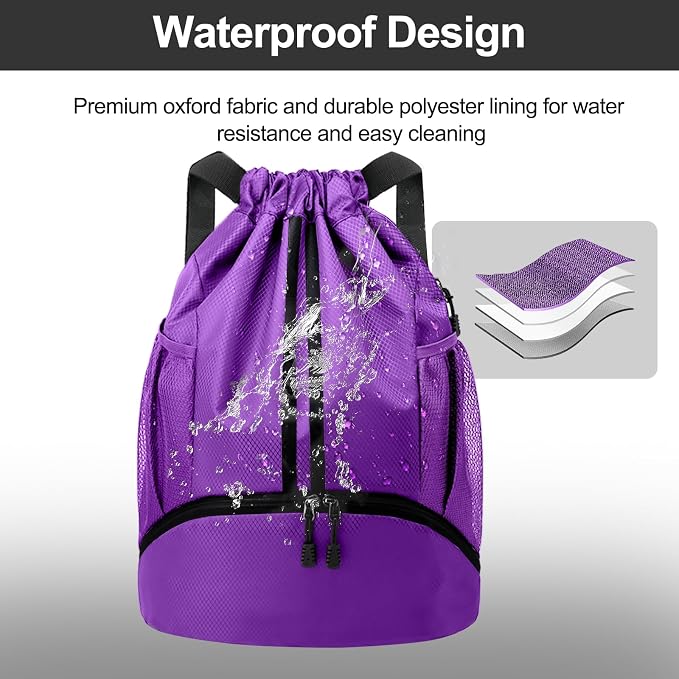 Hoedia Sports Drawstring Backpack - Image 7