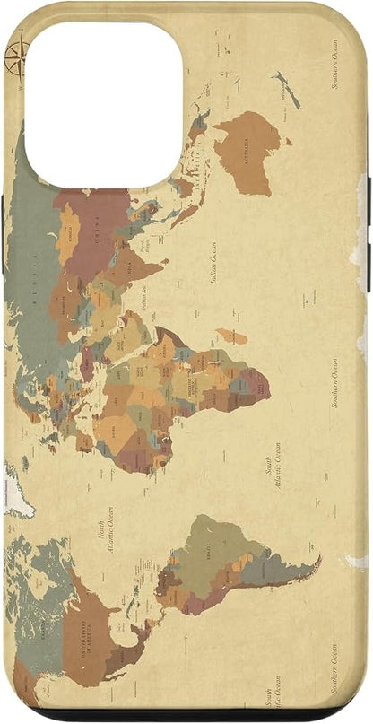 Globe Map Smartphone Cell Cover Gift World Map Pattern Phone Case by Unknown