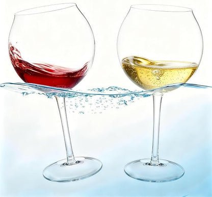 Goodluck Floating Pool Wine Glasses Set of 2, 18oz Tritan Shatterproof Stemware by GoodLuck