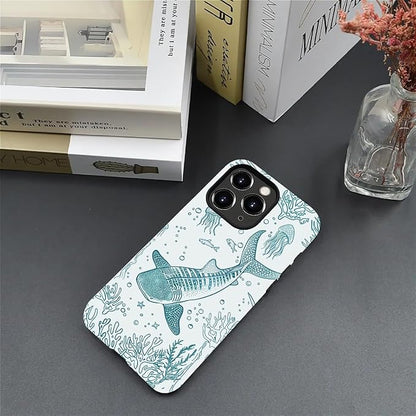 for iPhone 15 Pro Max Case, HH2 Ocean Whale Shark Hybrid 2 Layer Hard Shell - Image 5