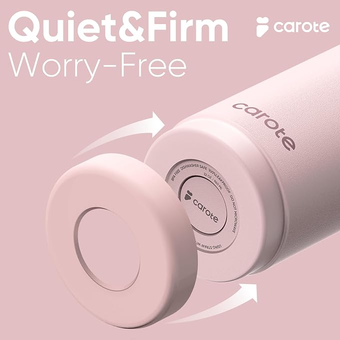 CAROTE 3-Pack Insulated Stainless Steel Water Bottles, Cup Holder Compatible - Image 5