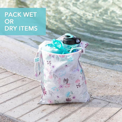 Bumkins Waterproof Wet Bag for Baby, Swim Suit, Cloth Diapers, Pump Parts - Image 4