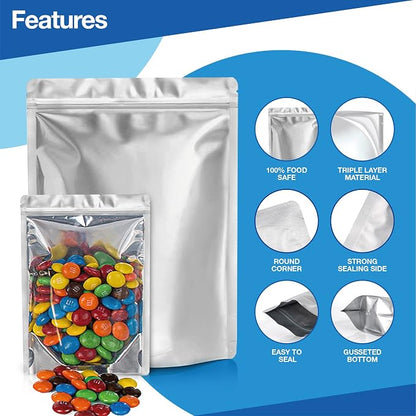 BELLE KR® 100 Pcs Assorted Mylar Bags - Image 4