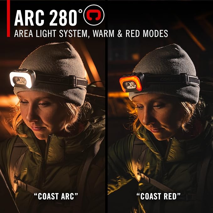Coast RL35R Voice-Controlled 1100 Lumen Rechargeable LED Headlamp - Image 4