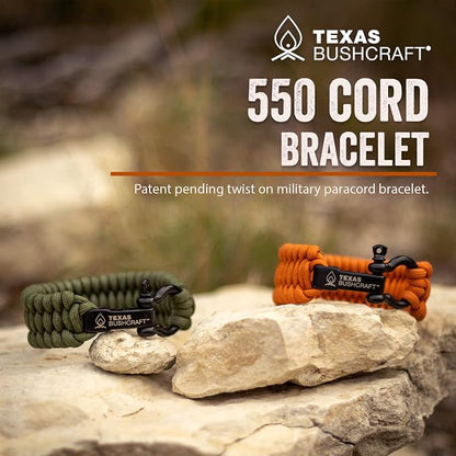Texas Bushcraft Firecraft Cord Survival Bracelet – Paracord Bracelet - Image 2