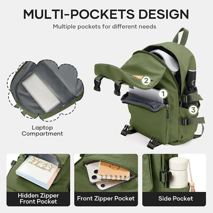 coowoz Lightweight School Backpack College Laptop Backpack - Image 4