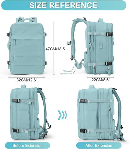 coofay Expandable Backpack For Traveling On Airplane Travel Backpack For Women - Image 2