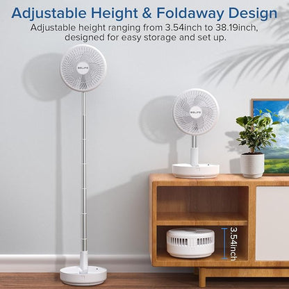 Belife X8 Portable Fan, Cordless 7200mAh Battery Operated Oscillating Fan - Image 2
