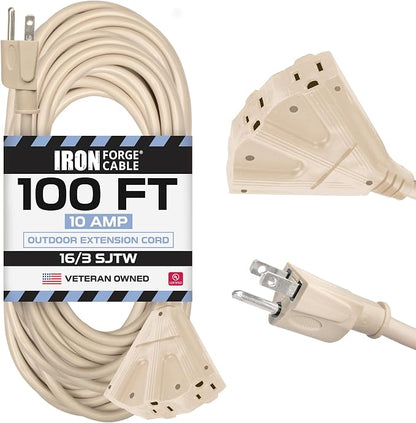 Iron Forge Cable Weatherproof 100 Ft Outdoor Extension Cord by IronForgeCable