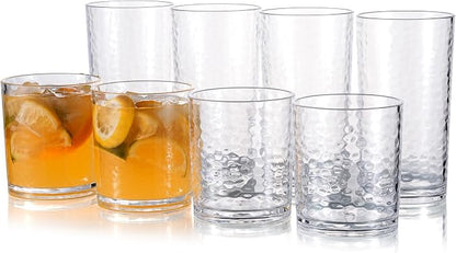 KX-WARE 14-ounce and 20-ounce Acrylic Glasses Plastic Tumbler, Dishwasher Safe by KX-WARE