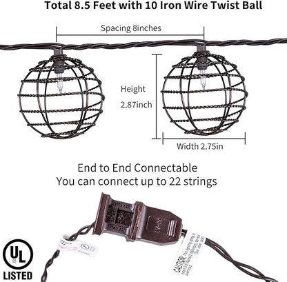Decorative String Lights Indoor Outdoor, Patio Lantern Style String Lights - Image 6