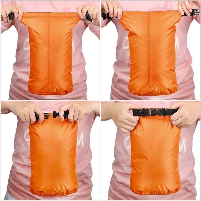 Shappy 6 Pcs Waterproof Dry Bag Set Ultralight Stuff Sack 20/15/10/8/5/3L - Image 5