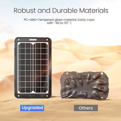 POWOXI 12V Solar Car Battery Charger: 15W Solar Panel Kit Battery Trickle - Image 6