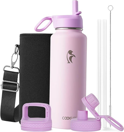 Coolflask Water Bottle 40 oz Insulated by Coolflask