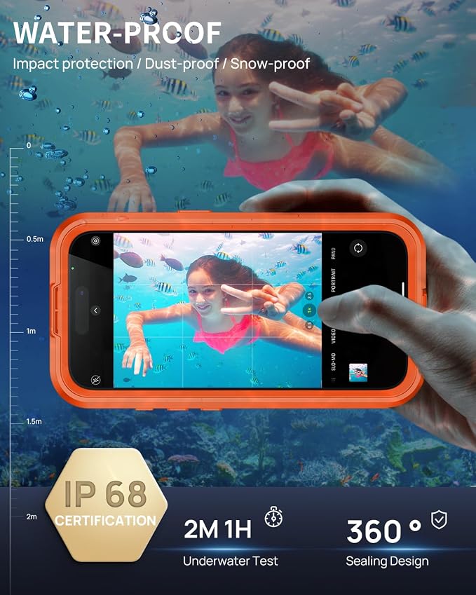 Lanhiem Magnetic for iPhone 17 Pro Max Case, IP68 Waterproof, Compatible - Image 2