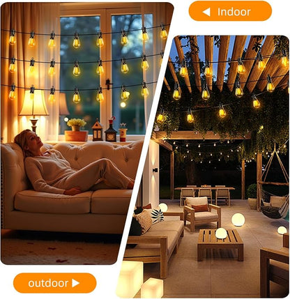 Outdoor Patio String Lights 150ft: S14 LED Shatterproof Bulbs 3 Modes Button - Image 8