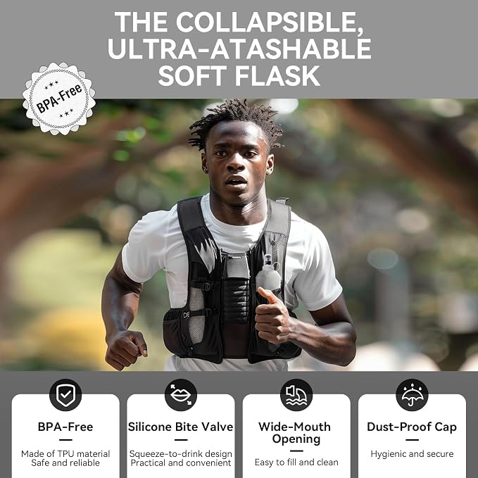 500ml Soft Flask Soft Water Bottle - Image 4