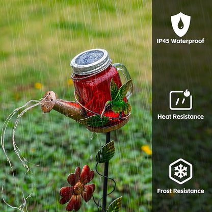SRNPMIU Solar Watering Can Light, Yard Outdoor Decor Lights, IP65 Waterproof - Image 3