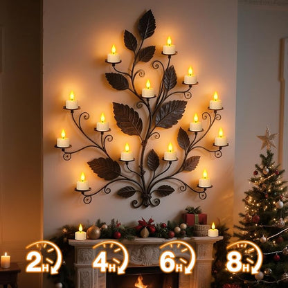 SoulBay Rechargeable Flameless LED Tea Lights Candles - Image 6
